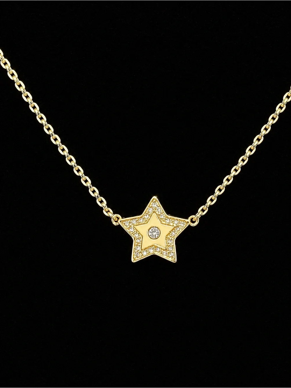 Tory Burch Kira Gold Star Necklace